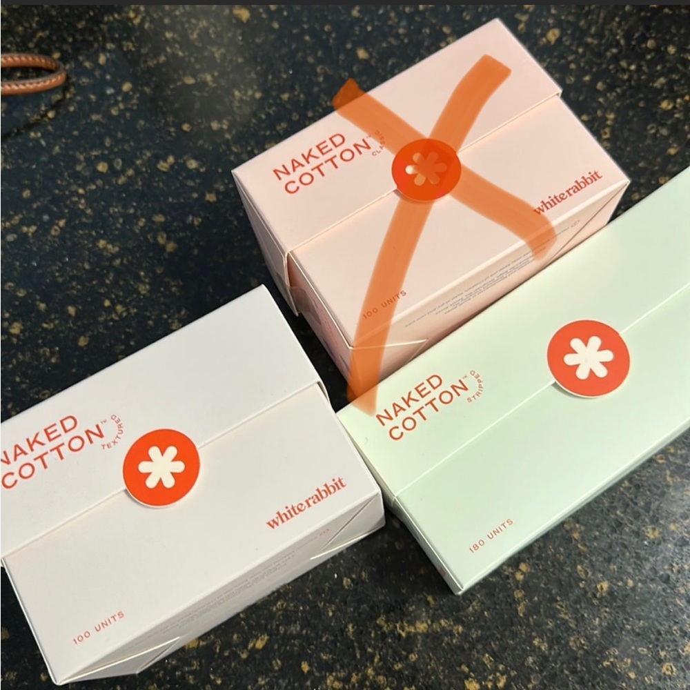 White Rabbit naked cotton pads for skincare